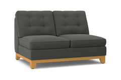 Brentwood Armless Loveseat :: Leg Finish: Natural