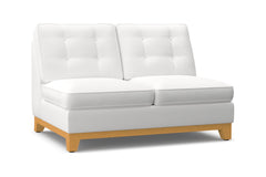 Brentwood Armless Loveseat :: Leg Finish: Natural