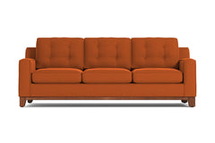 Brentwood Queen Size Sleeper Sofa Bed :: Leg Finish: Pecan / Sleeper Option: Deluxe Innerspring Mattress