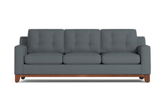 Brentwood Queen Size Sleeper Sofa Bed :: Leg Finish: Pecan / Sleeper Option: Deluxe Innerspring Mattress