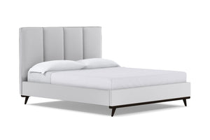 Carter Upholstered Platform Bed :: Leg Finish: Espresso / Size: Queen Size