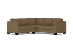 Catalina 2pc Sleeper L-Sectional :: Leg Finish: Espresso / Sleeper Option: Memory Foam Mattress