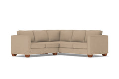 Catalina 2pc L-Sectional Sofa :: Leg Finish: Pecan