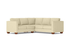 Catalina 2pc Sleeper L-Sectional :: Leg Finish: Pecan / Sleeper Option: Deluxe Innerspring Mattress