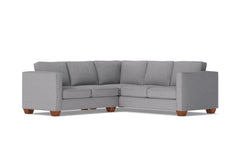 Catalina 2pc Sleeper L-Sectional :: Leg Finish: Pecan / Sleeper Option: Deluxe Innerspring Mattress