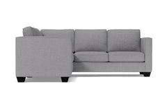 Catalina 2pc Sleeper L-Sectional :: Leg Finish: Espresso / Sleeper Option: Deluxe Innerspring Mattress