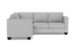 Catalina 2pc Sleeper L-Sectional :: Leg Finish: Espresso / Sleeper Option: Memory Foam Mattress