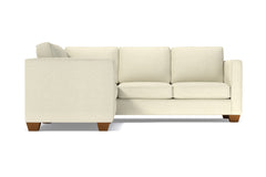 Catalina 2pc Sleeper L-Sectional :: Leg Finish: Pecan / Sleeper Option: Deluxe Innerspring Mattress