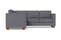 Catalina 2pc Sleeper L-Sectional :: Leg Finish: Pecan / Sleeper Option: Deluxe Innerspring Mattress