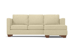 Catalina Reversible Chaise Sleeper Sofa Bed :: Leg Finish: Pecan / Sleeper Option: Memory Foam Mattress