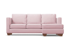 Catalina Reversible Chaise Sleeper Sofa Bed :: Leg Finish: Pecan / Sleeper Option: Deluxe Innerspring Mattress