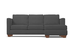 Catalina Reversible Chaise Sleeper Sofa Bed :: Leg Finish: Pecan / Sleeper Option: Deluxe Innerspring Mattress