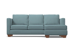 Catalina Reversible Chaise Sleeper Sofa Bed :: Leg Finish: Pecan / Sleeper Option: Deluxe Innerspring Mattress