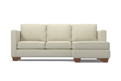 Catalina Reversible Chaise Sleeper Sofa Bed :: Leg Finish: Pecan / Sleeper Option: Deluxe Innerspring Mattress