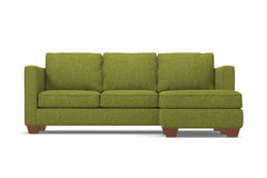 Catalina Reversible Chaise Sleeper Sofa Bed :: Leg Finish: Pecan / Sleeper Option: Deluxe Innerspring Mattress