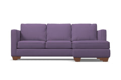 Catalina Reversible Chaise Sleeper Sofa Bed :: Leg Finish: Pecan / Sleeper Option: Memory Foam Mattress