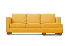 Catalina Reversible Chaise Sleeper Sofa Bed :: Leg Finish: Pecan / Sleeper Option: Memory Foam Mattress