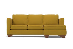 Catalina Reversible Chaise Sleeper Sofa Bed :: Leg Finish: Pecan / Sleeper Option: Memory Foam Mattress