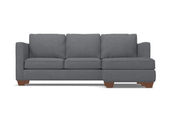 Catalina Reversible Chaise Sleeper Sofa Bed :: Leg Finish: Pecan / Sleeper Option: Deluxe Innerspring Mattress