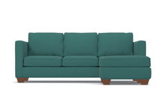 Catalina Reversible Chaise Sleeper Sofa Bed :: Leg Finish: Pecan / Sleeper Option: Deluxe Innerspring Mattress