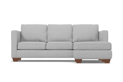 Catalina Reversible Chaise Sleeper Sofa Bed :: Leg Finish: Pecan / Sleeper Option: Memory Foam Mattress