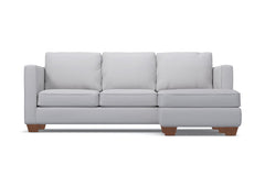 American Made Sleeper Sofa Catalina, Chaise Reversible :: Leg Finish: Pecan / Sleeper Option: Deluxe Innerspring Mattress