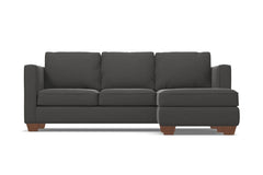 Catalina Reversible Chaise Sleeper Sofa Bed :: Leg Finish: Pecan / Sleeper Option: Memory Foam Mattress