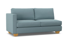 Catalina Left Arm Apartment Size Sofa :: Leg Finish: Natural / Configuration: LAF - Chaise on the Left