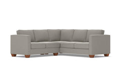 Catalina 2pc Sleeper L-Sectional :: Leg Finish: Pecan / Sleeper Option: Deluxe Innerspring Mattress