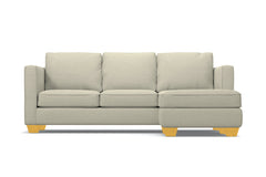 Catalina Reversible Chaise Sleeper Sofa Bed:: Leg Finish: Natural / Sleeper Option: Memory Foam Mattress