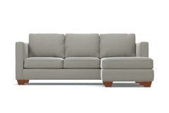 Catalina Reversible Chaise Sleeper Sofa Bed :: Leg Finish: Pecan / Sleeper Option: Memory Foam Mattress