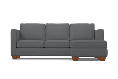 Catalina Reversible Chaise Sleeper Sofa Bed :: Leg Finish: Pecan / Sleeper Option: Memory Foam Mattress