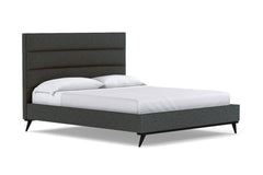 Cooper Upholstered Platform Bed :: Leg Finish: Espresso / Size: Queen Size