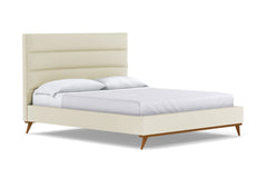 Cooper Upholstered Platform Bed :: Leg Finish: Pecan / Size: Full Size