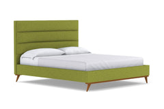 Cooper Upholstered Platform Bed :: Leg Finish: Pecan / Size: Full Size