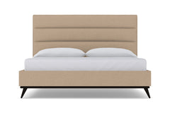 Cooper Upholstered Platform Bed :: Leg Finish: Espresso / Size: Queen Size