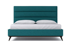 Cooper Upholstered Platform Bed :: Leg Finish: Espresso / Size: Queen Size