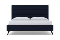 Cooper Upholstered Platform Bed :: Leg Finish: Espresso / Size: Queen Size