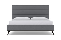 Cooper Upholstered Platform Bed :: Leg Finish: Espresso / Size: Queen Size