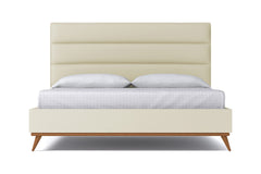 Cooper Upholstered Platform Bed :: Leg Finish: Pecan / Size: Full Size