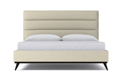 Cooper Upholstered Platform Bed :: Leg Finish: Espresso / Size: California King