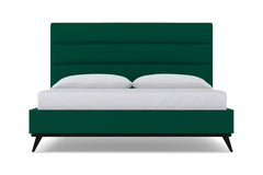 Cooper Upholstered Platform Bed :: Leg Finish: Espresso / Size: California King