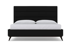 Cooper Upholstered Platform Bed :: Leg Finish: Espresso / Size: Queen Size