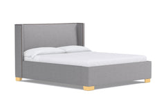 Everett Upholstered Bed :: Leg Finish: Natural / Size: Full Size