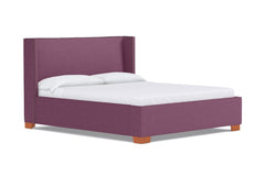 Everett Upholstered Bed :: Leg Finish: Pecan / Size: Queen Size