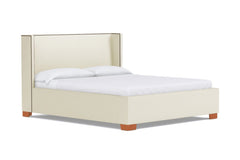 Everett Upholstered Bed :: Leg Finish: Pecan / Size: California King