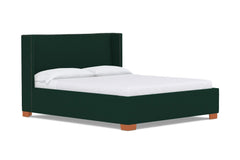 Everett Upholstered Bed :: Leg Finish: Pecan / Size: California King