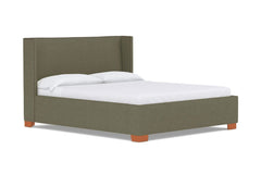 Everett Upholstered Bed :: Leg Finish: Pecan / Size: King