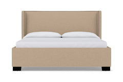 Everett Upholstered Bed :: Leg Finish: Espresso / Size: California King