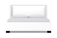 Everett Upholstered Bed :: Leg Finish: Espresso / Size: California King